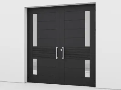 Aluminium door 152 3D model