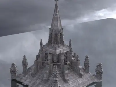 Dark Fantasy architecture 2 3D 3D model