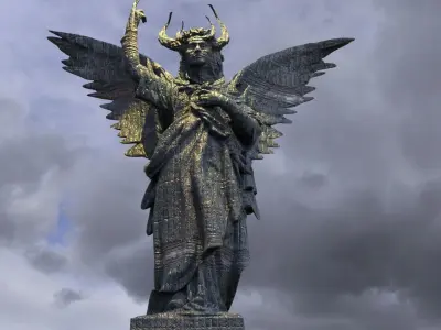 Angels and Demons statue 2 3D model