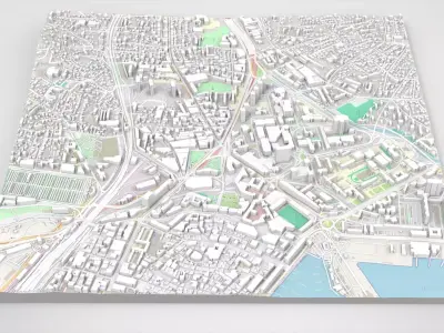 Cityscape Toulon France 3D model