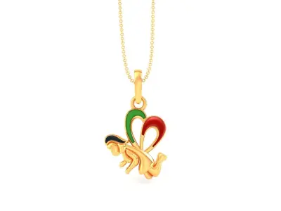 Kids Pendants 3dm STL OBJ FBX Renders Details 3D print model buy