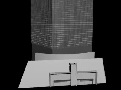 Shanghai World Financial Center Tower 3D model