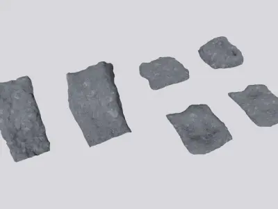 Environmental Cave Rocks Vol2 - Game Ready and PBR Low-poly 3D model