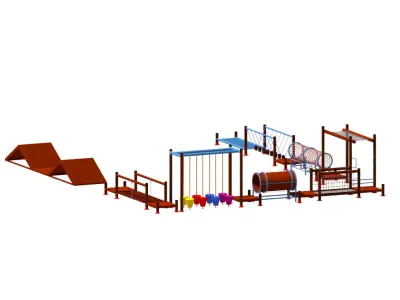 Outdoor big adventure track survival 3D model