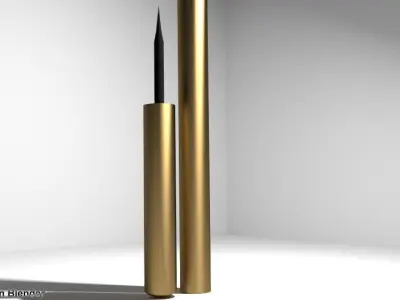 Eyeliner gold pen 3D model