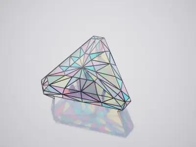 Ruby Pavilion 3DS Max Vray Low-poly 3D model