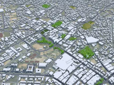 Misratah Libya 50km AI Low-poly 3D model