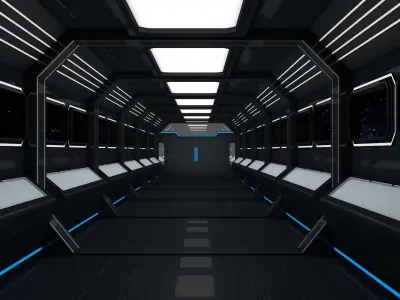 Sci Fi Corridor 3D model