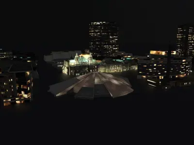 Nice Buildings Pack Low-poly 3D model