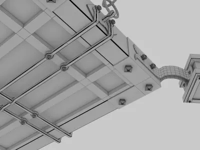  iron chandelier 3D model