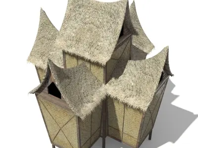 Minangkabau Hut 3D model