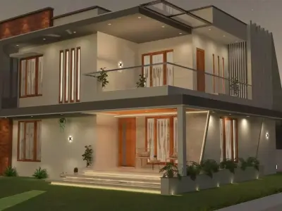 Exterior House Design 3D model