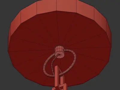 The Gerard pendant light with gold dots 3D model