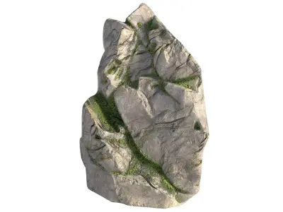 Moss rock   Low-poly 3D model