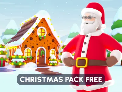 Christmas Pack FREE Free low-poly 3D model