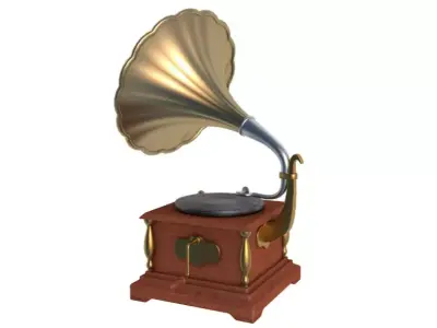 Gramophone 3D model