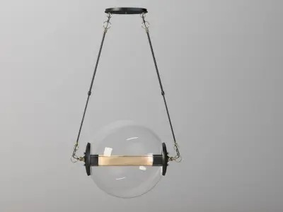 Hubbardton Forge Otto Sphere Glass Pendant Light Fixture 3D model