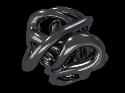 Abstract Heart Shape v2 002 Low-poly 3D model