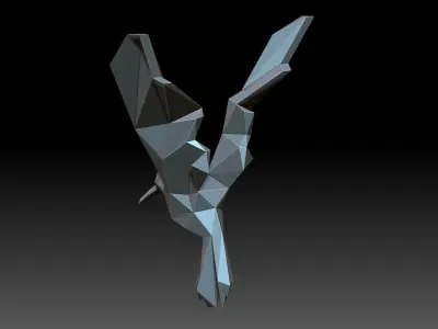 Hummingbirds sci-fi weapon 3D print model