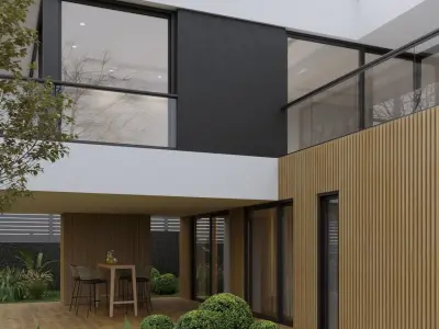 Casa JM Exterior Scene 3D model 3D model