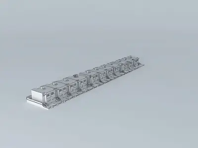 Buildings pairs C  Rio Oron, urbanizacióm Salitre Free 3D model