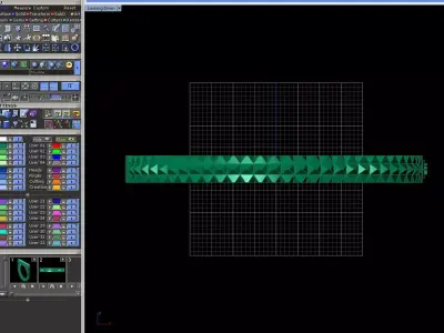 Faceted Pyramid Closed Bangle Bracelet 3D print model