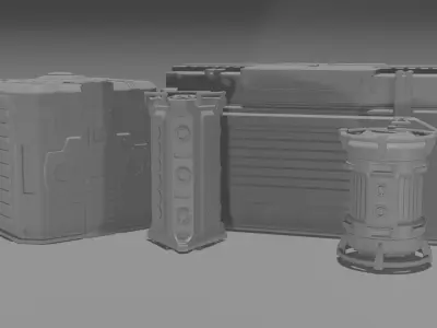 Sci-Fi equipment 3D model