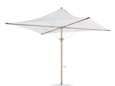 Tensile Parasol Square Shape 3D model