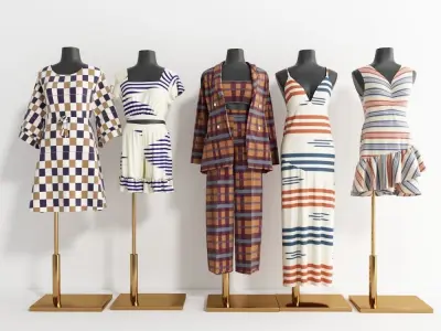 women  clothing   Character clothing 3D model