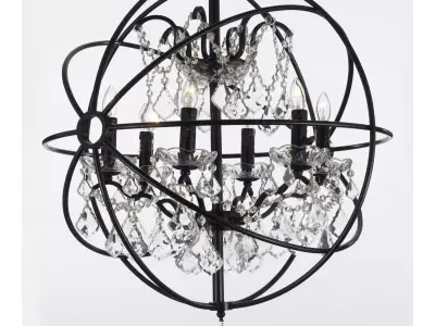 Calderdale 6-Light Unique  Statement Globe Chandelier  3D model