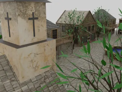 Medieval City 3D model