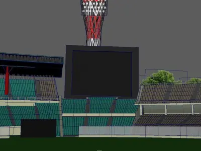 Eden Garden Stadium Low-poly 3D model
