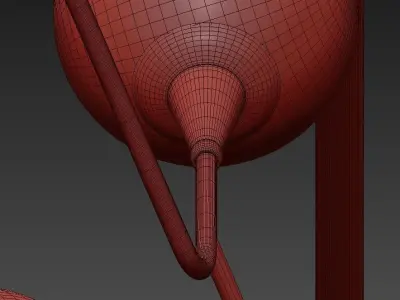 COSOMO chandelier with balls hanging from it 3D model