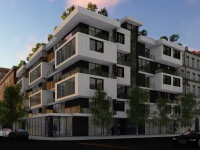 Residential Building - incl Architectural Plans 3D model