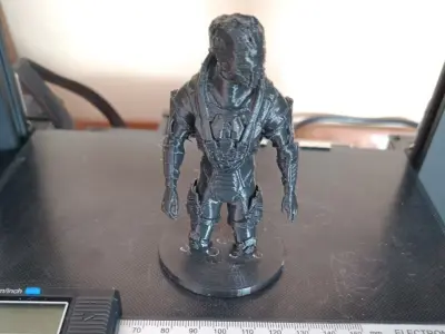 ALIEN with armor Low-poly 3D model