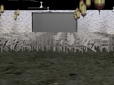 Horror game kit 3D model