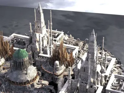 Avengers high palace Gods kit bash  3D model