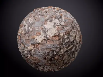 Brick Wall Concrete Wall Seamless PBR Texture Texture