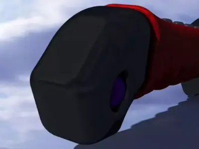 Crimson Edge  Futuristic Sci-Fi Sword  3D print model