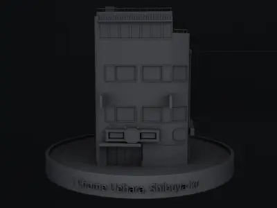 Shibuya building 3D model