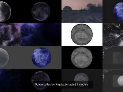 Space collection A galactic taste 3D Model Pack