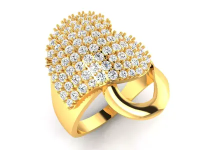 Women Ring  Render 3dm STL OBJ FBX Details 3D print model 326