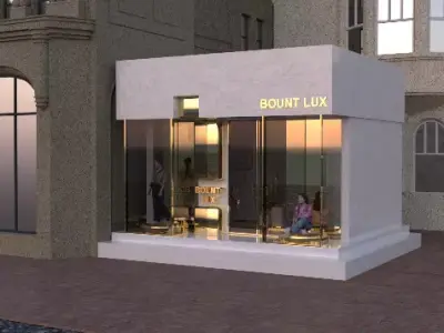 clothing store 3D model buy