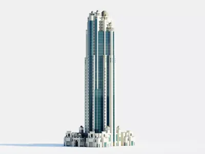 Al Jassimya Tower - Qatar doha 3D model
