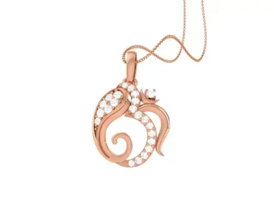 Spiritual Ganesha Pendant 3D print model