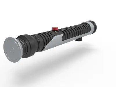 Lightsaber of Qui Gon from Star Wars Phantom Menace 1999 3D print model