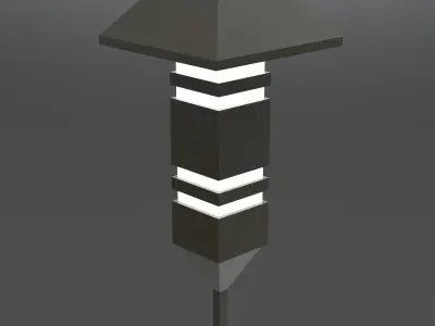 Landscape floor light fixture 3D model