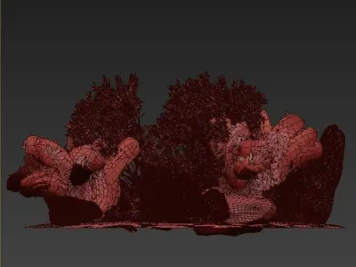 Stone and Bush Pack 25 3D model
