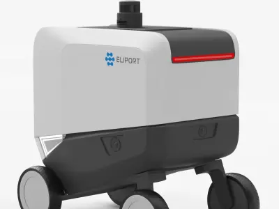 Delivery robot Eliport 3D model