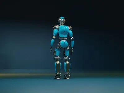 Rigged Robot 3D model